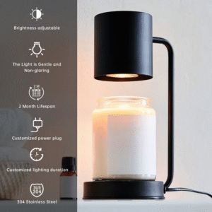 Luxury Scented Wax Warmers - Dimmable LED & Glass Housing for Gift Stores
