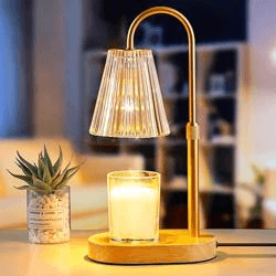Dimmable Candle Warmer Lamps - Adjustable Height for Ceramic/Wood Candles