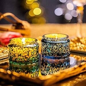 Private Label Aroma Candles – Custom Fragrance (Rose/Lavender) & Dried Petals