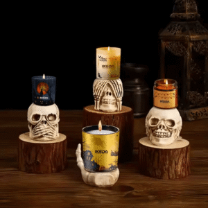 Wholesale Halloween Scented Soy Candles – Custom Ghost & Skull Designs