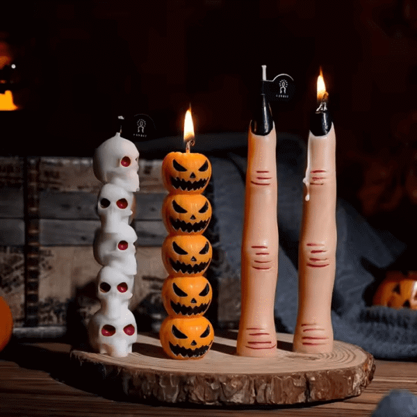 Eco-Friendly Halloween Candles – Ghost Shape, Soy/Parrafin Blend