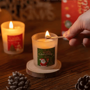 Bulk Aromatherapy Candles – Holiday Themes – Glass Jar & Gift Box