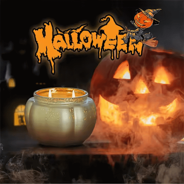 Eco-Friendly Halloween Candles – Ghost Shape, Soy/Parrafin Blend - Image 4