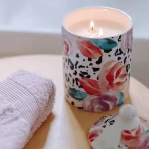 Ceramic Jar Hotel Candles - Automatic Scent Dispersion for Hospitality