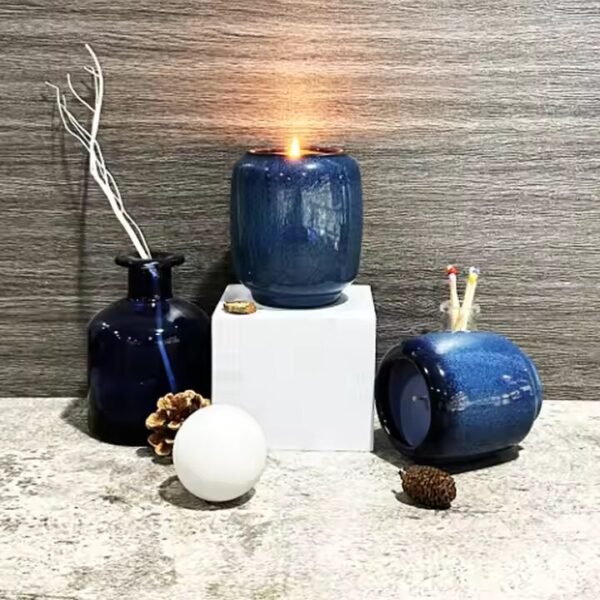 Aromatherapy Ceramic Candles - Essential Oil Blends in Reusable Jars