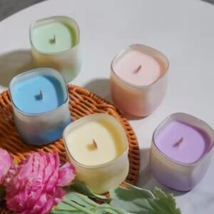 Custom Ceramic Jar Candles - Apple Cinnamon Scented for Diwali & Festives