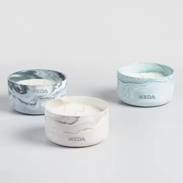 Luxury Ceramic Jar Candles - Geometric Art Design for Hotels & Spas - Image 4