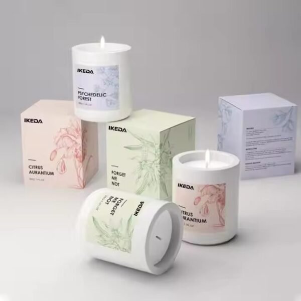 Wedding Favors Candles - Geometric Ceramic Jars - Image 4