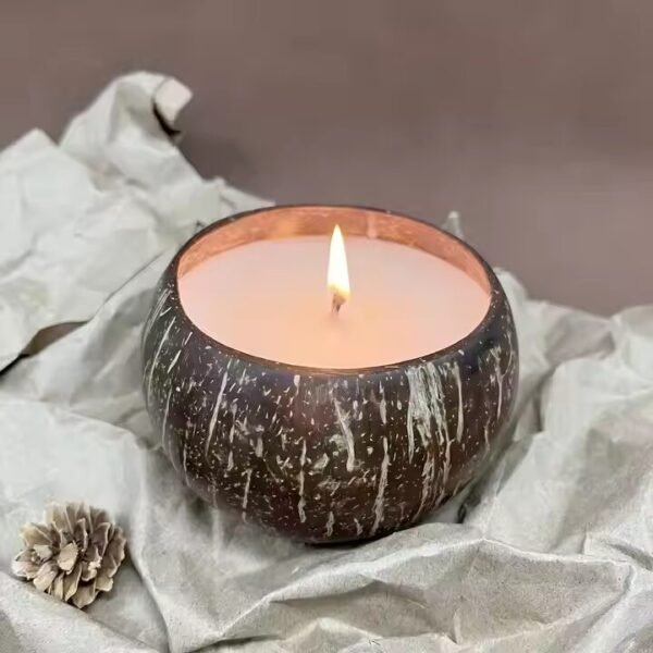 Bulk Wood Wick Candles - Coconut Shell Holiday Gifts - Image 4