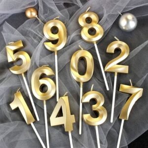 Beeswax & Paraffin Birthday Candles – Number 16, Scented, Meditation, Bars Use