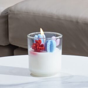 Wholesale Palm Wax Candles – Plant-Based, Pearled/SPA Design, Diwali Decor, Bulk Orders