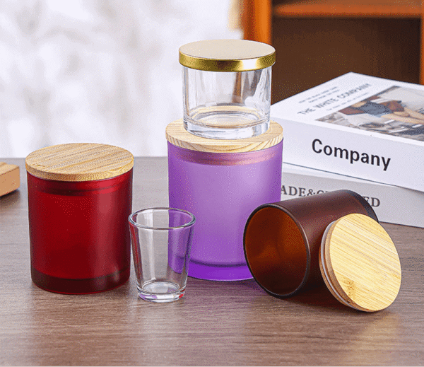 Custom Logo Scented Candles in Bulk - 8oz to 30oz Thick Glass Containers with Wooden Lids - Image 3
