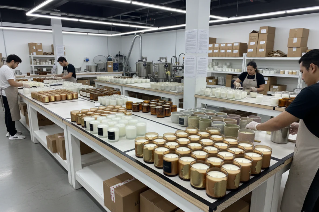 custom candle manufacturing