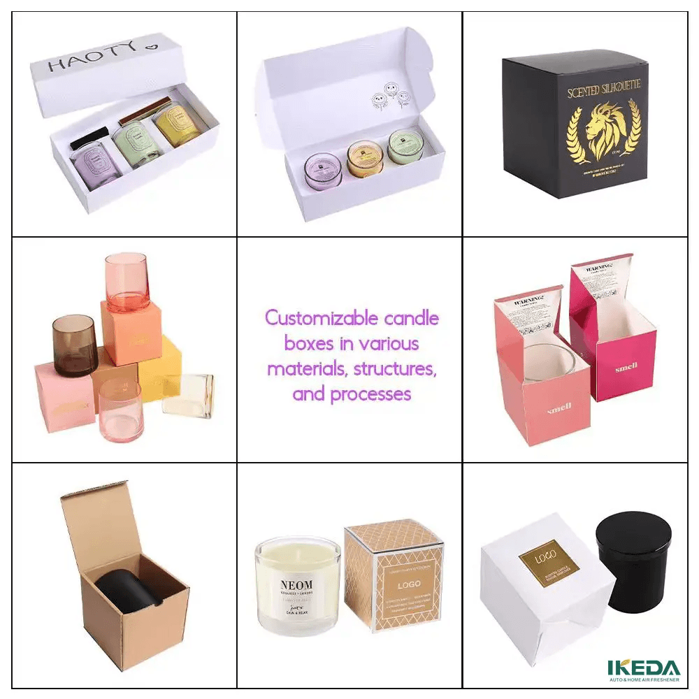 Luxury soy candle packaging for private label brands