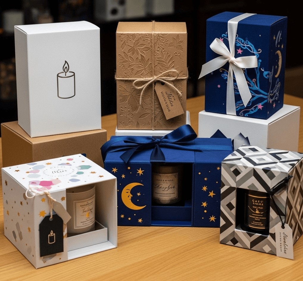 custom candle packaging and private label production