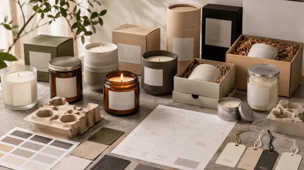 private label custom candle packaging for hotels